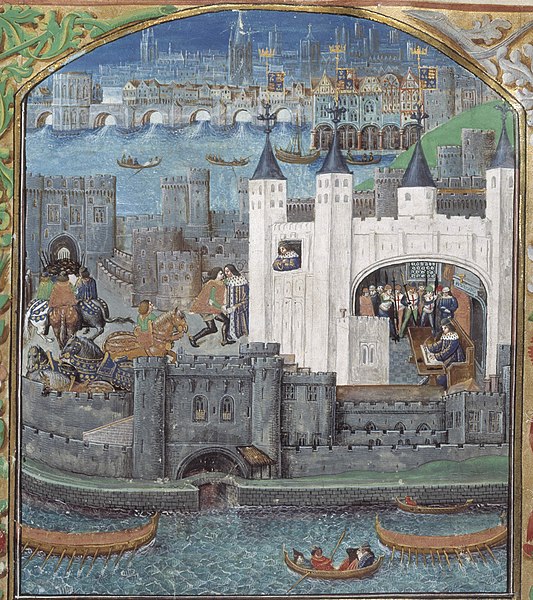Tower v 15. století. Foto: Autorem básní je Karel, vévoda z Orléansu, ilustrovaný není znám, Public domain, via Wikimedia Commons