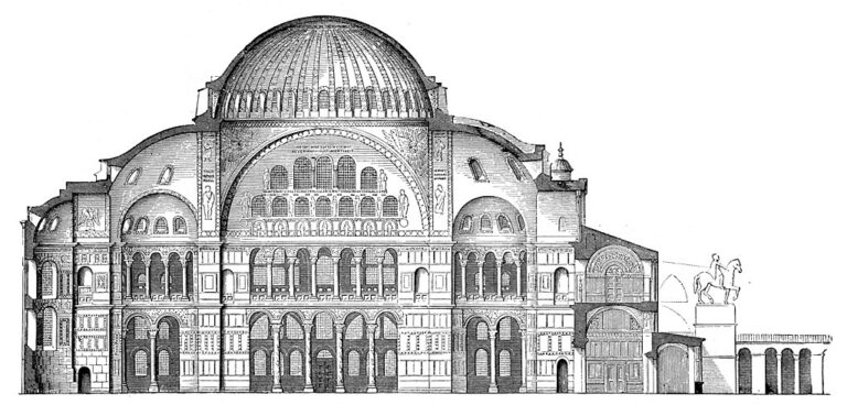 Podivné světlo se objevilo nad kupolí chrámu Hagia Sofia… Zdroj obrázku: See page for author, Public domain, via Wikimedia Commons