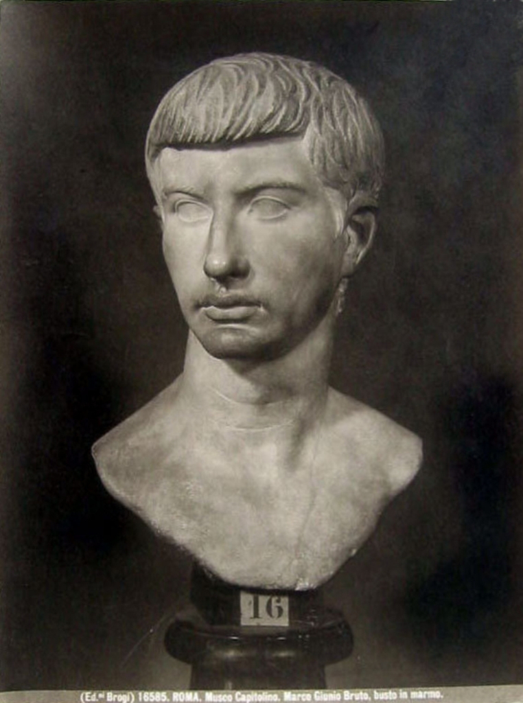 Jistá dědická práva k pokladu z Tolosy měl údajně i Brutus – vrah Gaia Julia Caesara. Zdroj foto: Carlo Brogi, Public domain, via Wikimedia Commons