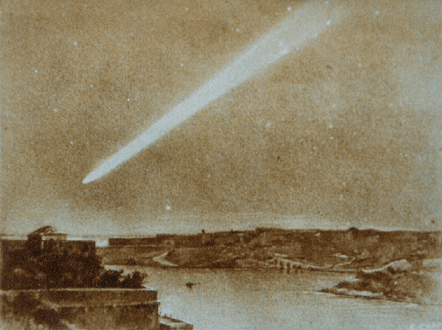 Skutečně může kometa být předzvěstí neštěsí ? Foto: Giuseppe Calì , Public domain, via Wikimedia Commons,