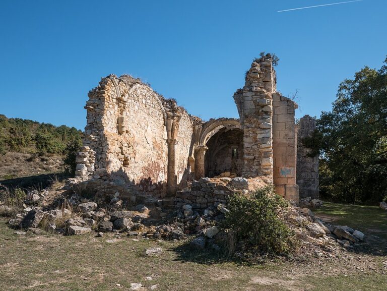 Ruiny města pomalu pohlcuje krajina a okolní příroda. Zdroj foto: Basotxerri, CC BY-SA 4.0 , via Wikimedia Commons