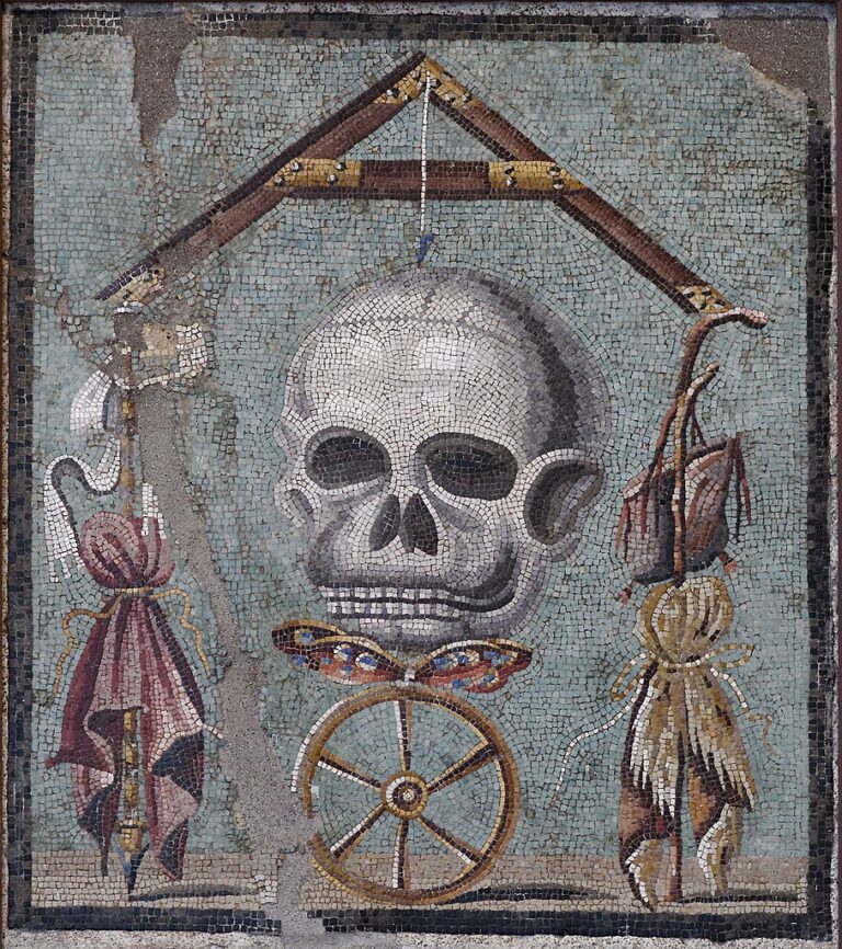 Za varování před budoucí katastrofou mohla být považována i tato podivná římská mozaika. Zdroj obrázku: Naples National Archaeological Museum, Public domain, via Wikimedia Commons
