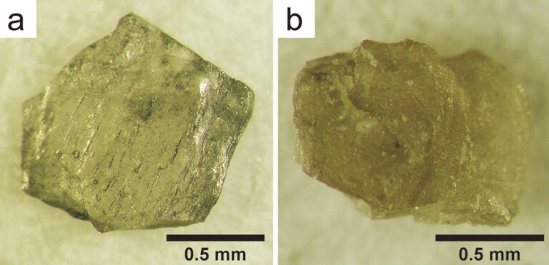 Nanodiamanty nalezené v impaktní struktuře Popigaj, Rusko. Foto: Hiroaki Ohfuji-CC BY 4.0