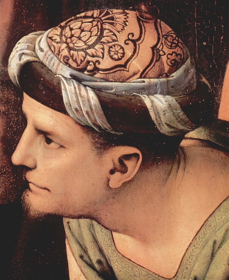 Josef z Arimatie. Byl to prý on, s kým cestoval Ježíš na Britské ostrovy. Zdroj obrázku: Pietro Perugino, Public domain, via Wikimedia Commons