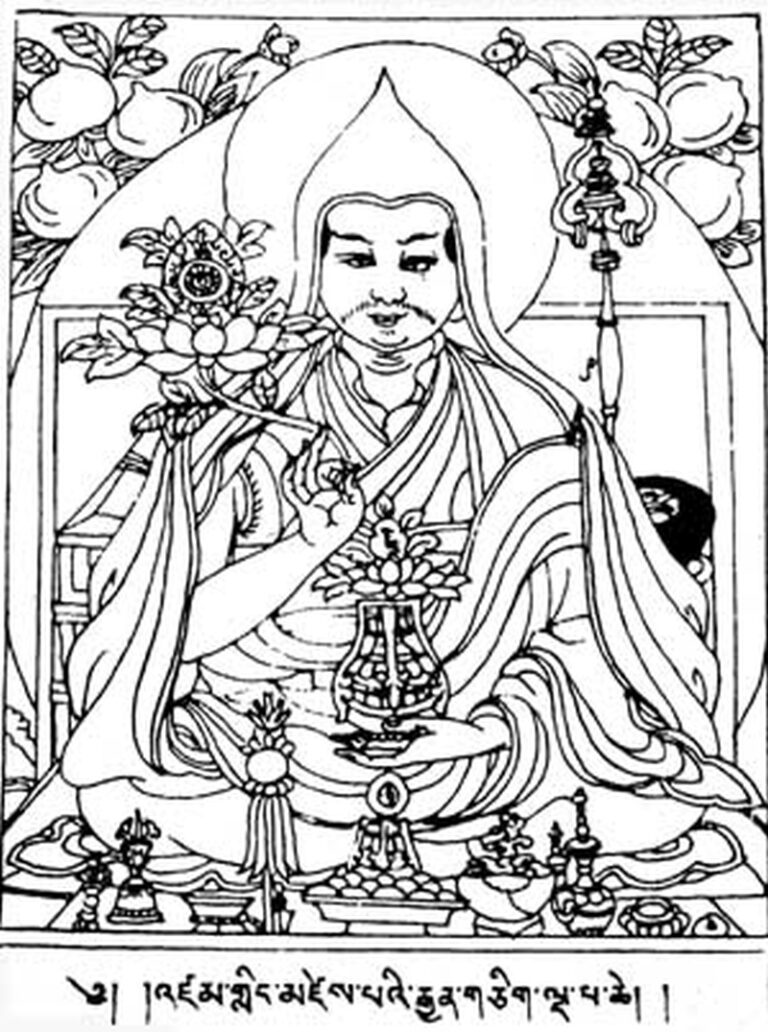 Pátý dalajláma Ngawang Lozang Gjamccho (1617 – 1682) byl prvním dalajlámou, který se stal světským vládcem Tibetu. Foto: CC - volné dílo