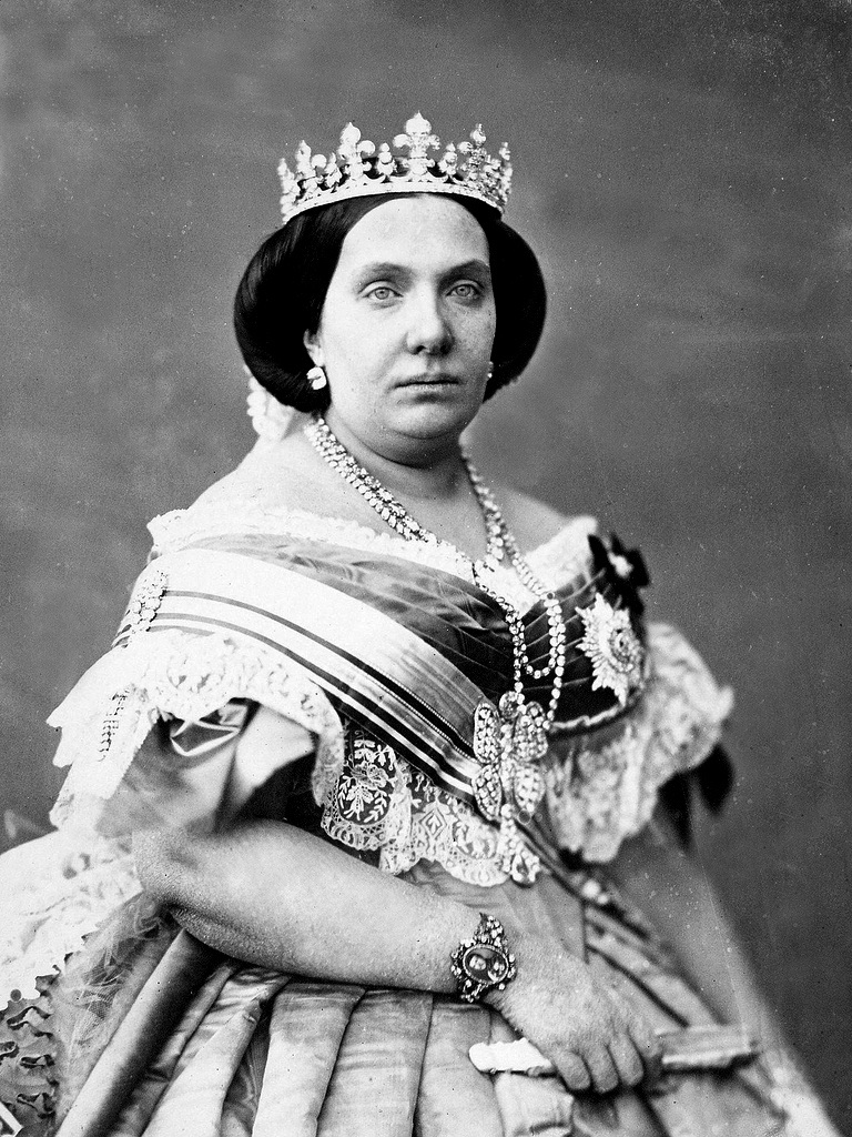 Isabela II. Španělská (1830-1904). Zdroj foto: Jean Laurent, Public domain, via Wikimedia Commons