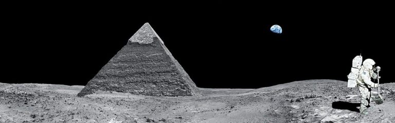 Mohla by stát na povrchu Měsíce pyramida, postavená lidmi či dokonce mimozemšťany? Foto: Pixabay