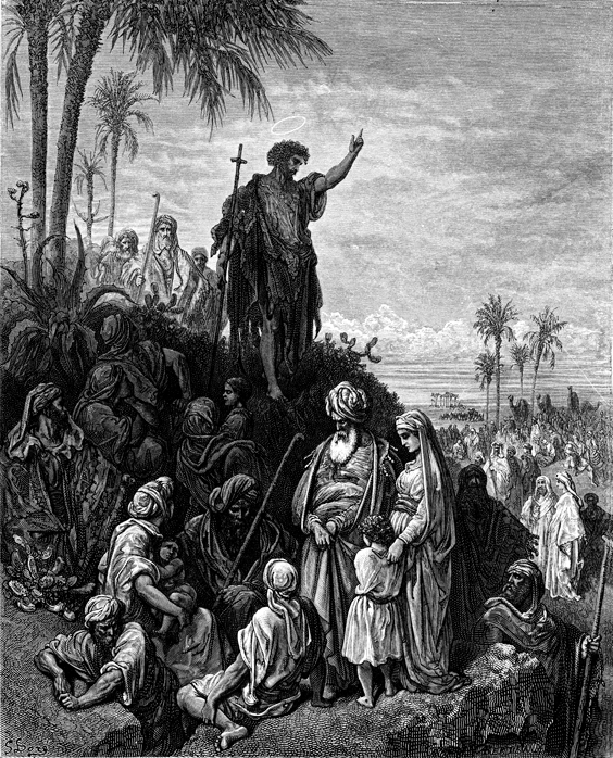 Na oslavu letního slunovratu připadá svátek sv. Jana Křtitele. Foto: Gustave Doré, Public domain, via Wikimedia Commons