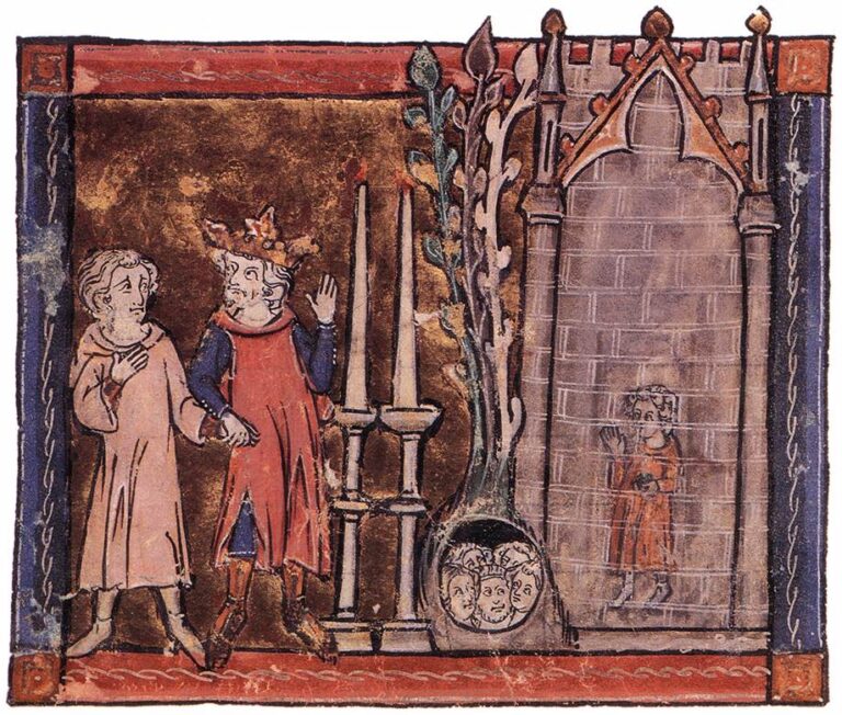 Středověká ilustrace neznámého autora - historie Svatého grálu. FOTO: neznámý autor / Creative Commons / volné dílo
