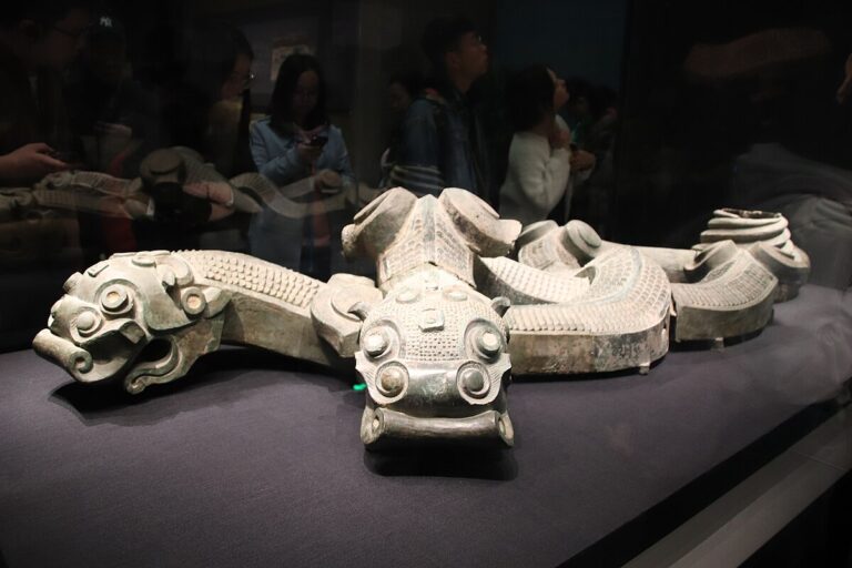 Bronzový drak dynastie Čchin nalezený nedaleko mauzolea. FOTO: Gary Todd / CC / CC0 1.0 DEED