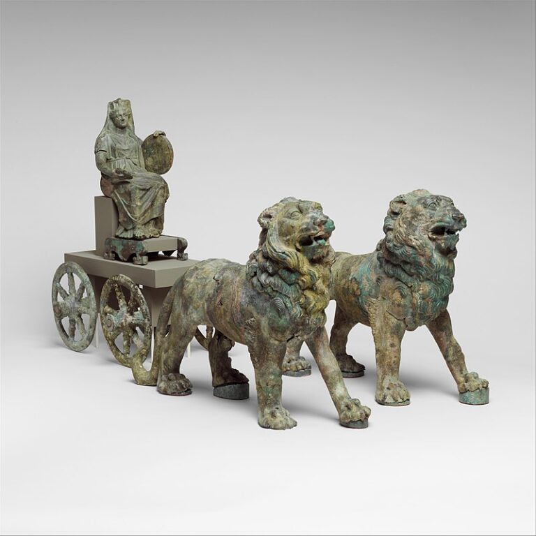 Kybelé na voze taženém lvy. FOTO: Metropolitan Museum of Art / Creative Commons / CC0 1.0 UNIVERSAL