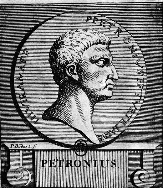 Petronius na kresbě z roku 1707. FOTO: neznámý autor / CC / volné dílo