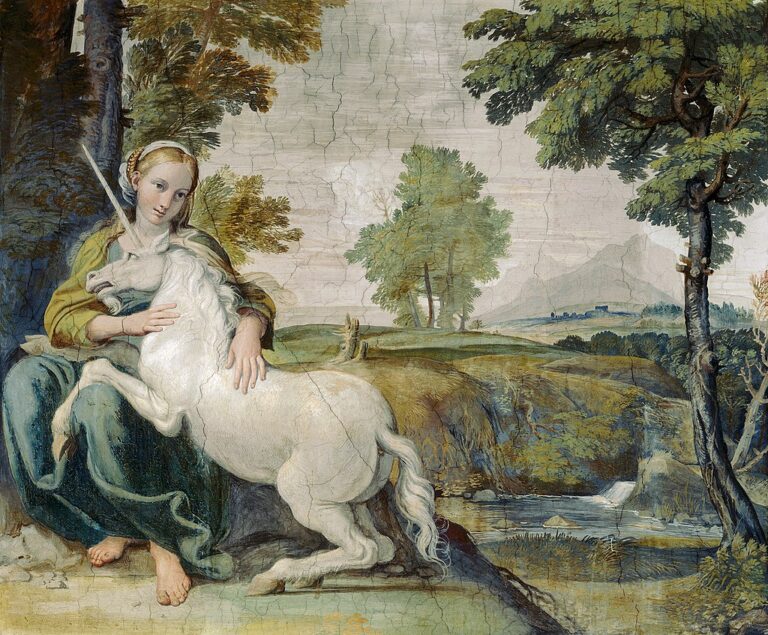 Domenichino: Panna s jednorožcem. FOTO: Palazzo Farnese / CC / volné dílo