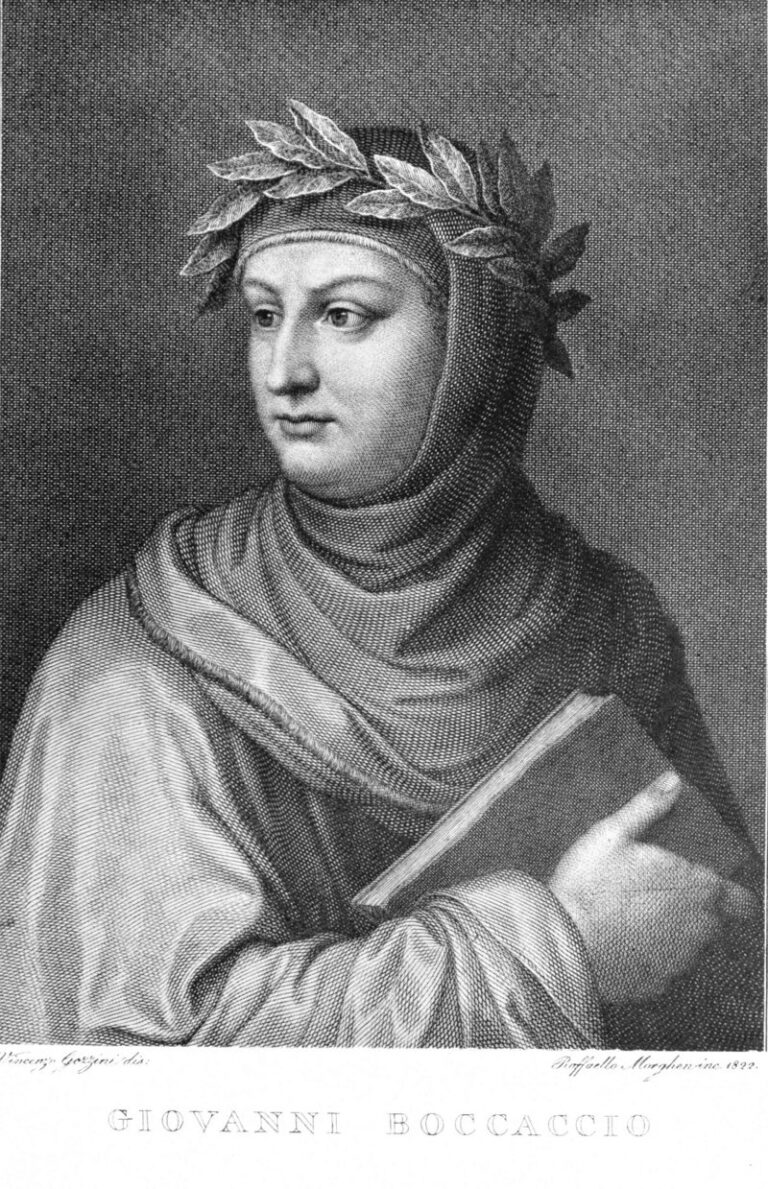 Giovanni Boccaccio, který údajně patřil do spolku Pegas...