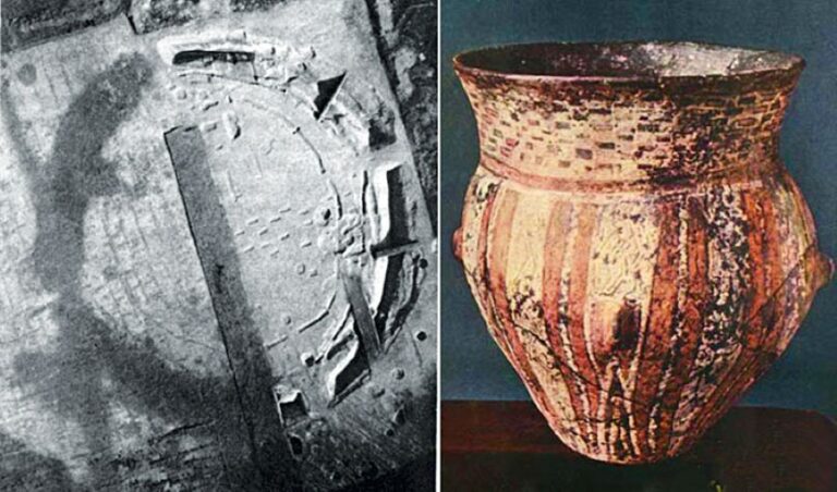 Z dalších archeologických nálezů vědci soudí, že rondely stavěla kultura s vypíchanou keramikou.