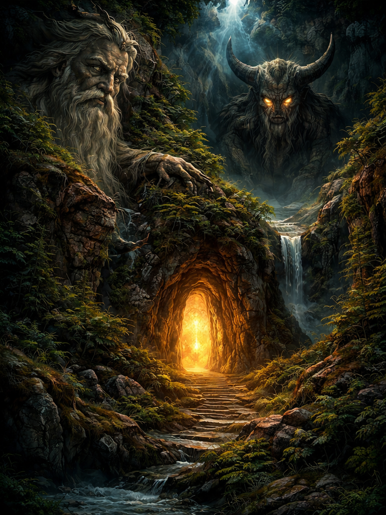 Podle některých teorií jsou v obraze uvězněni duchové mrtvých, vyvolaní temnými silami...