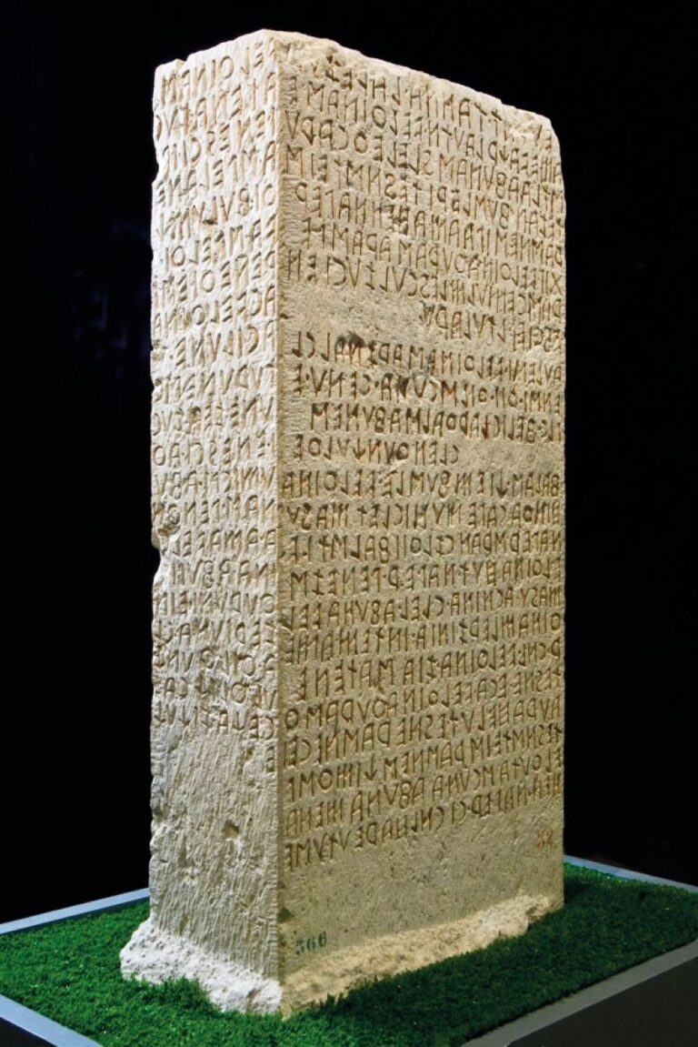 Ve skutečnosti se údajně jedná o písmo Etrusků.