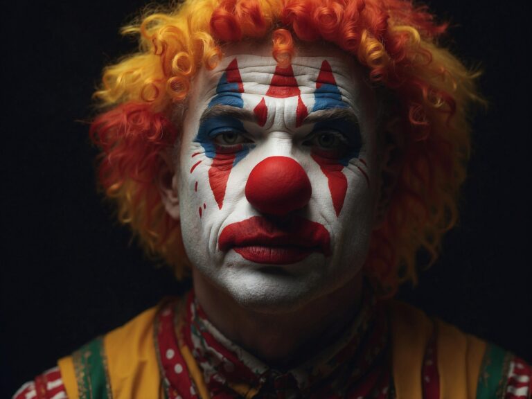 Obraz klauna, který v lidech vyvolává strach, úzkost a fyzickou nevolnost...