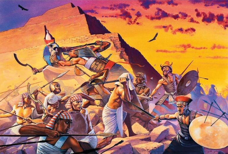 Bůh Hor bitvu se Sutechem vyhrál. Ne však bez následků.