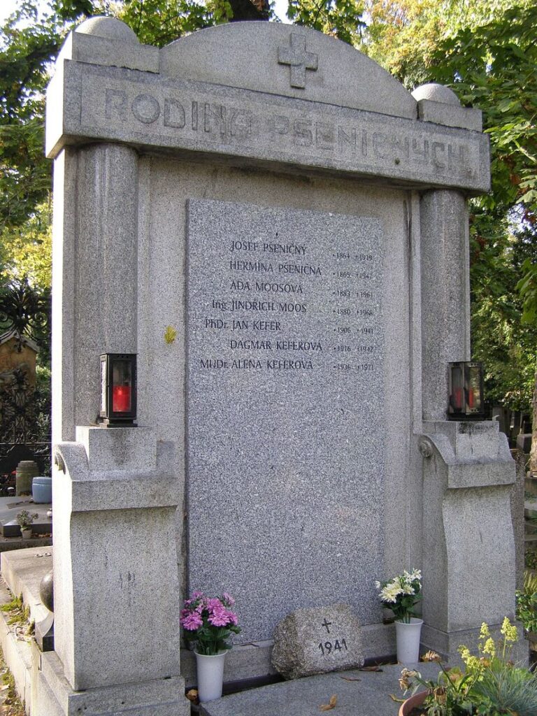 Hrob Jana Kefera na hřbitově na pražských Malvazinkách. Foto: Mojmir Churavy/Creative Commons/CC0 1.0