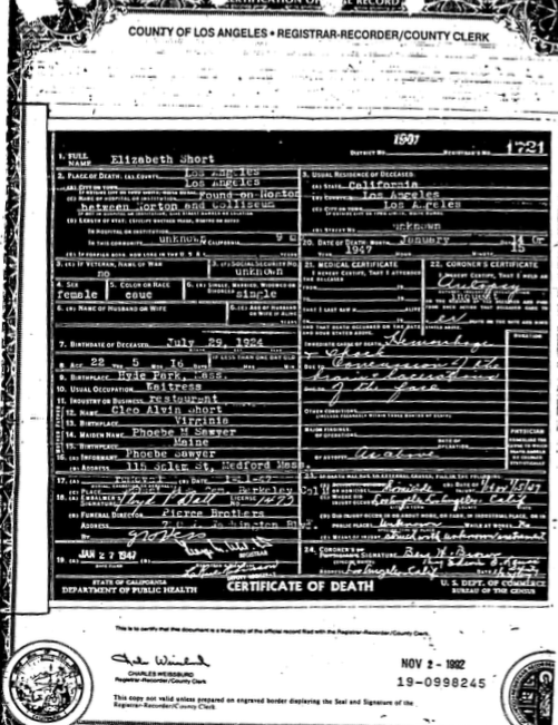 Souvisí smrt Černé Dahlie také s Marilyn Monroe?