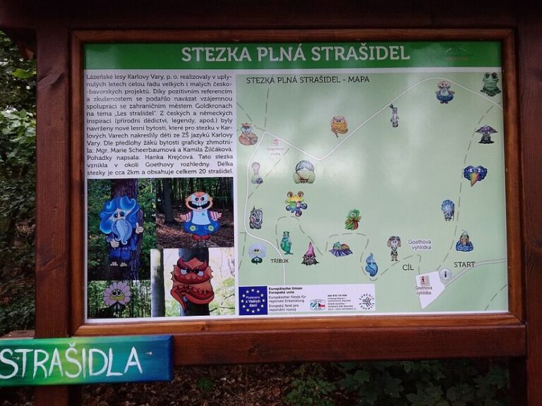 Strašidla patří k oblíbeným turistickým atrakcím. Stezka strašidel na Goethově vyhlídce. Foto: NEWRol/ Creative Commons/CC BY-SA 4.0