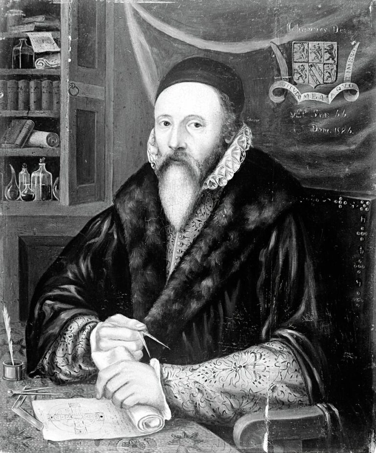 Alchymista John Dee údajně získal aztécké dýmající zrcadlo.