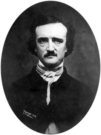 Spisovatel Edgar Allan Poe, jehož dílo je spojováno s údajnou předpovědí budoucnosti.