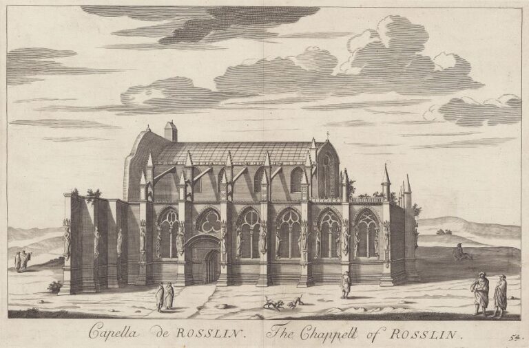 Vyobrazení kaple z roku 1693. Foto: National Library of Scotland/Creative Commons/no known copyright restrictions