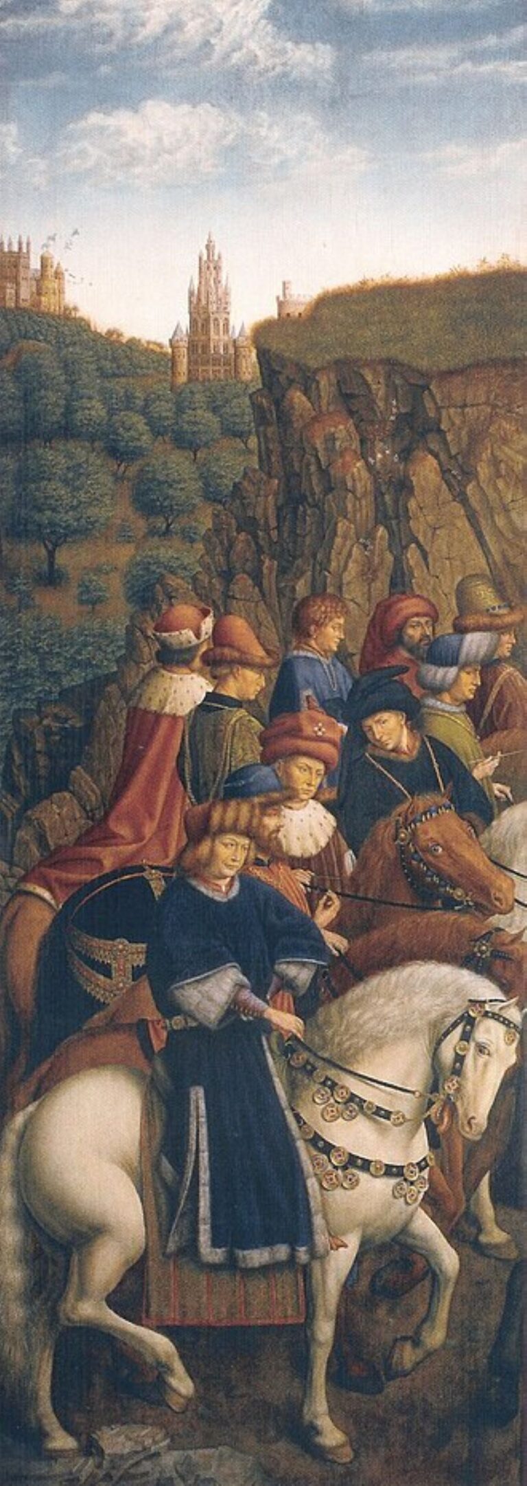 Ke hledaným pokladům se řadí i panel spravedliví soudci ze slavného gentského oltáře. Foto: Jan van Eyck (circa 1390–1441)/Creative Commons/Public Domain