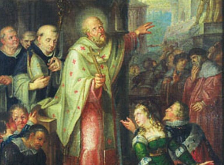 Bořivoj působí jak na Pražském hradě, tak i na Levém Hradci. Křest Bořivoje I. Foto: Václav Ignác Leopold Markovský (1789–1846)/Creative Commons/Public Domain