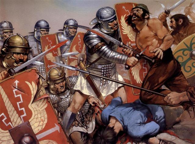 Římským legionářům pomůže z bezvýchodné situace náhlá změna počasí.